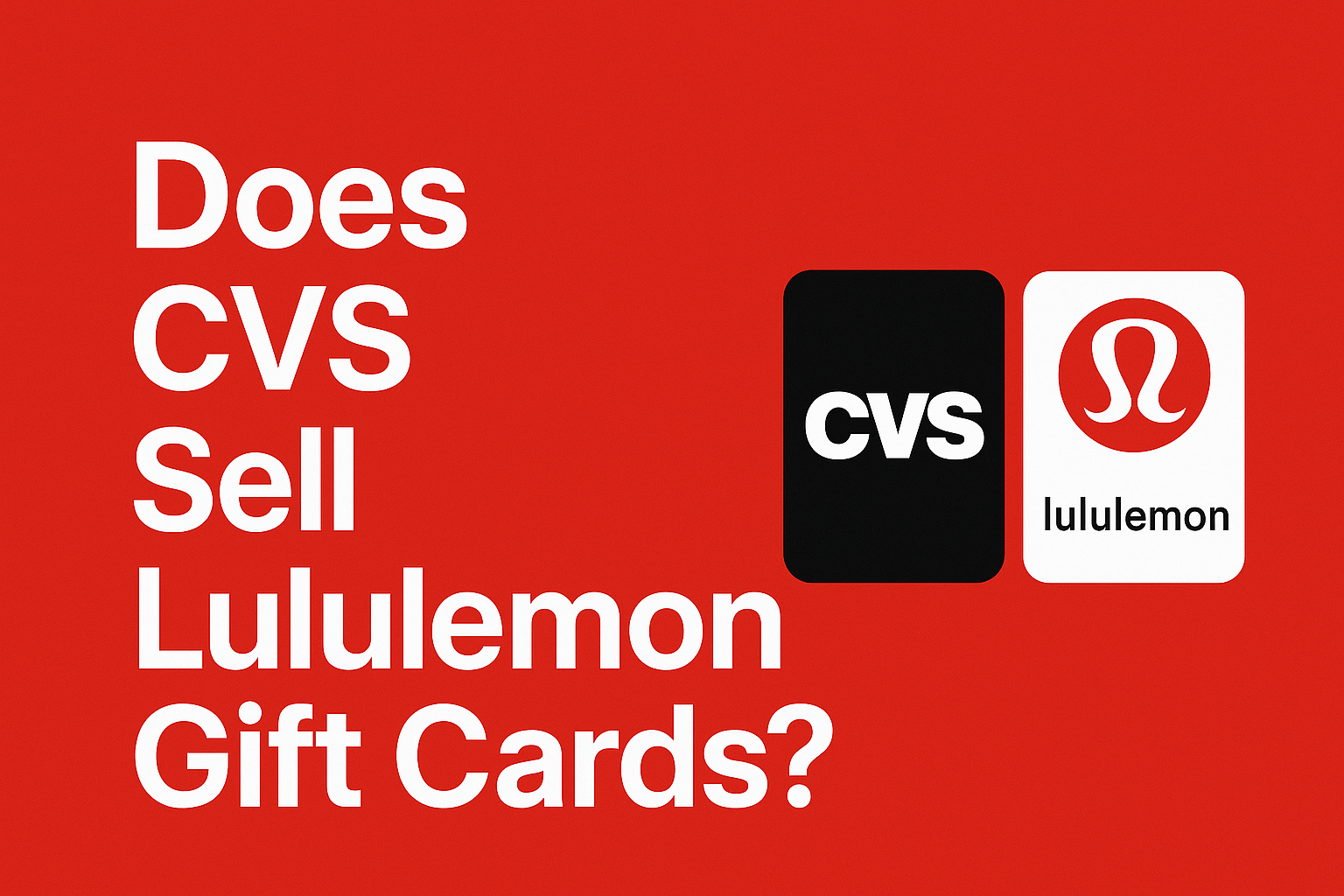 Does CVS Sell Lululemon Gift Cards?